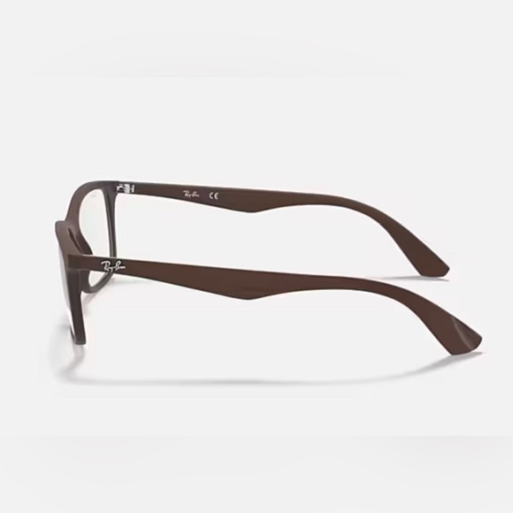 Ray Ban RB 7047 5451 Optics Matte Transparent Brown Eyeglasses Frames 54-17-140 - Picture 5 of 10